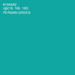 #10A6A2 - Persian Green Color Image